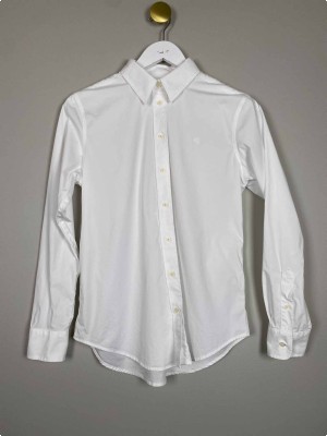 Ralph Lauren Str. M <br/> Skjorte, hvid.