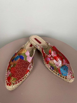 Topshop str. 37 <br/> mønstret espadrilles