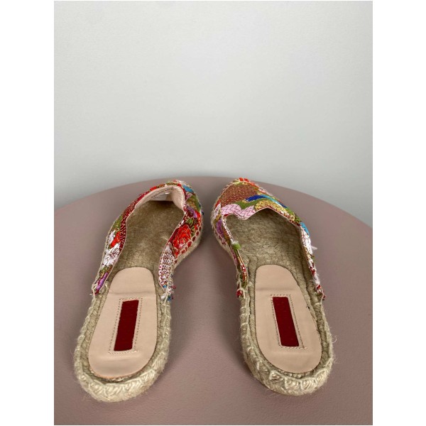 Topshop str. 37 <br/> mønstret espadrilles - Image 4