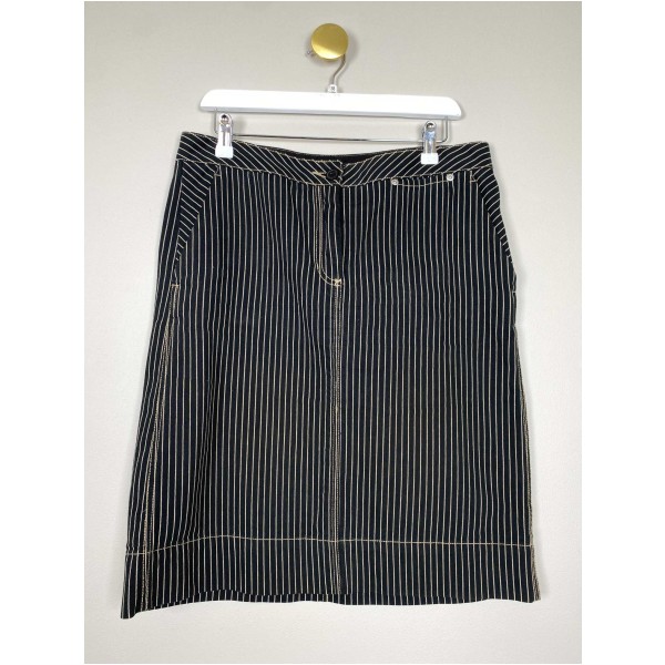 Mexx str. 38 <br/> stribet nederdel
