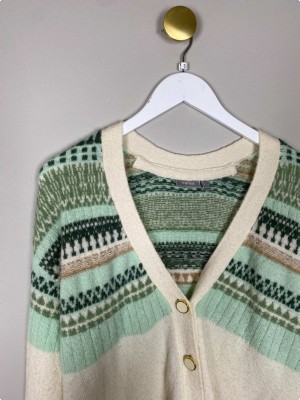Fransa str. S <br/> mønstret cardigan