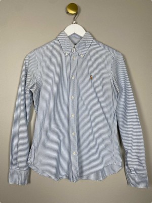 Ralph Lauren str. M <br/> blåstribet skjorte