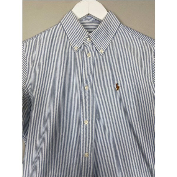 Ralph Lauren str. M <br/> blåstribet skjorte - Image 2