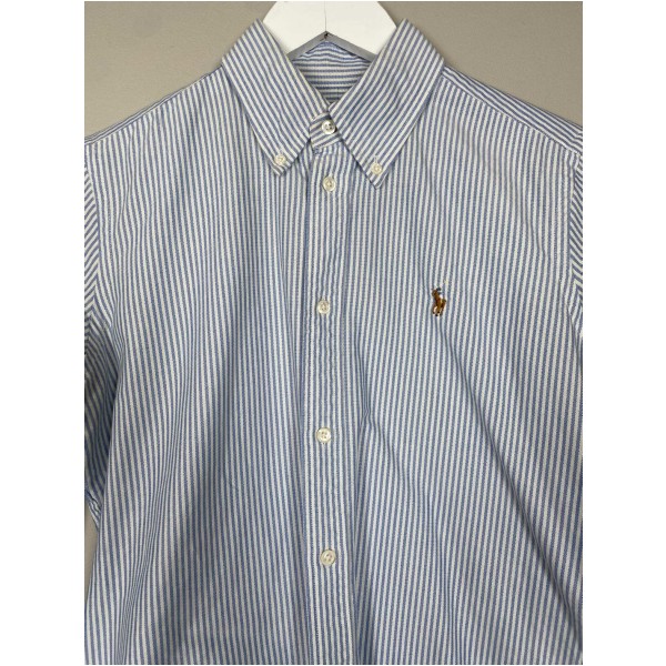 Ralph Lauren str. M <br/> blåstribet skjorte - Image 4