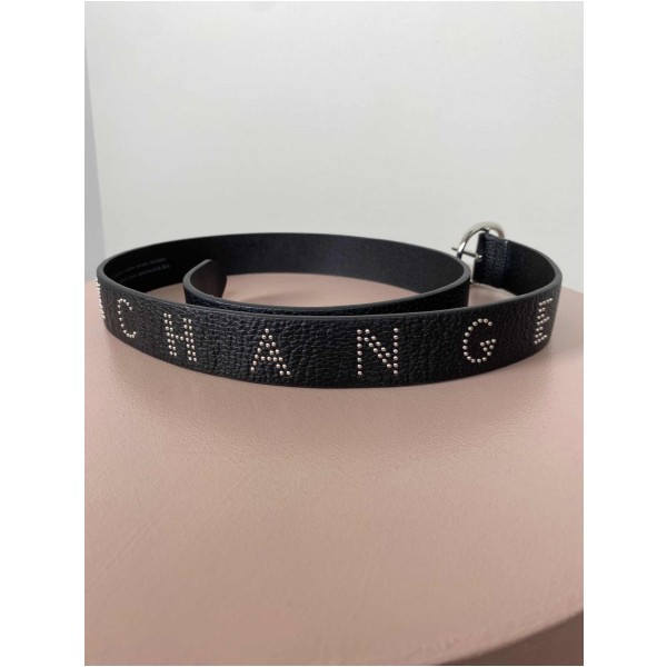 Armani Str. 105 cm <br/> Bælte, sort med nitter. - Image 4