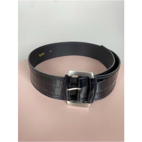 Max Mara Str. 105 cm <br/> Bælte, sort. - Image 3