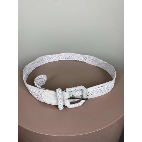 Pieces Str. 105 cm <br/> Flette, hvid.