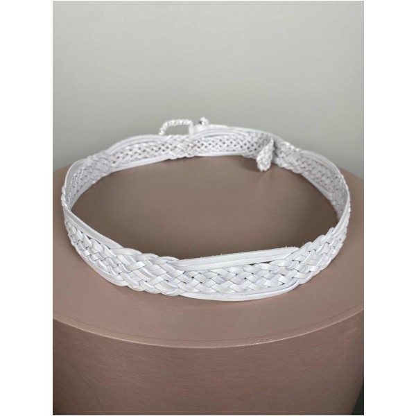Pieces Str. 105 cm <br/> Flette, hvid. - Image 3