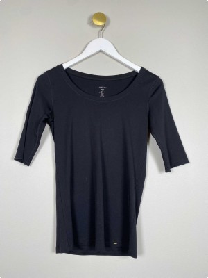 Marc Cain Str. S <br/> T-shirt, sort.