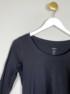 Marc Cain Str. S <br/> T-shirt, sort.