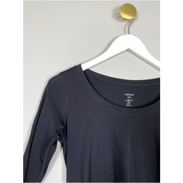 Marc Cain Str. S <br/> T-shirt, sort. - Image 2