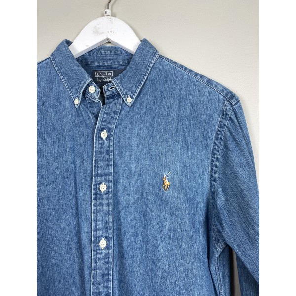 Ralph Lauren Str. M <br/> Denim skjorte. - Image 4