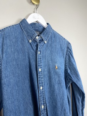 Ralph Lauren Str. M <br/> Denim skjorte.
