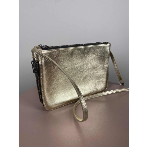 Zadig & Voltaire <br/> Rock leather crossbody bag gold - Image 2