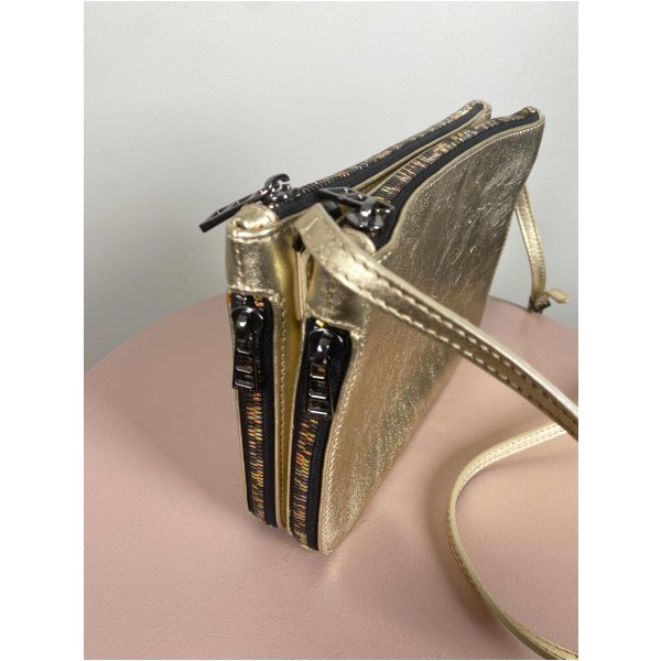 Zadig & Voltaire <br/> Rock leather crossbody bag gold - Image 5