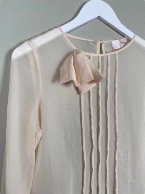The Wardrobe Str. XS <br/> Bluse, nude.