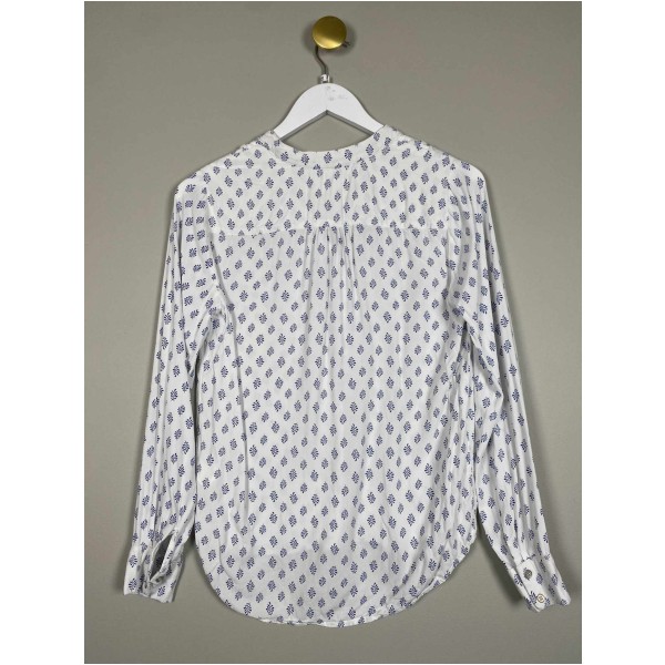 Co'couture Str. XS <br/> Bluse, hvid/blå. - Image 3