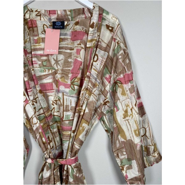 WAUW Str. Onesize <br/> Mønstret kimono, silke. - Image 2