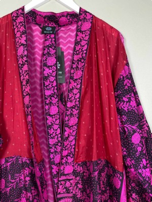 WAUW Str. Onesize <br/> Mønstret Kimono, silke.