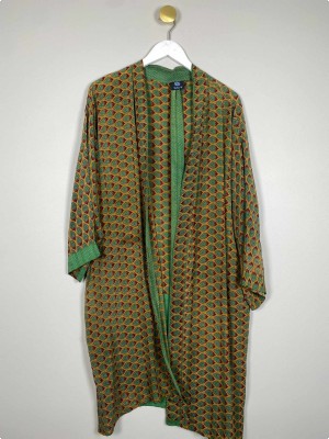 WAUW Str. Onesize <br/> Mønstret kimono, silke.