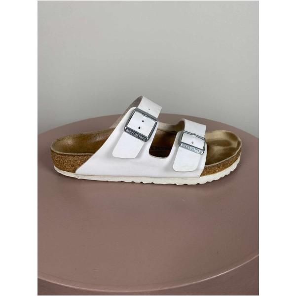BirkenStock Str. 36 <br/> Sandaler, hvid.