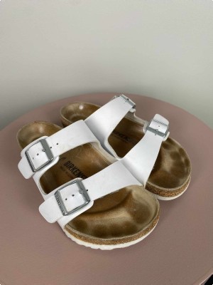 BirkenStock Str. 36 <br/> Sandaler, hvid.