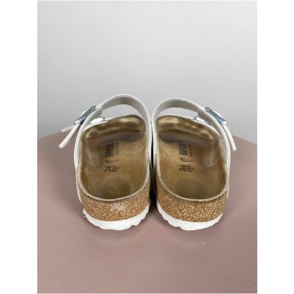 BirkenStock Str. 36 <br/> Sandaler, hvid. - Image 3