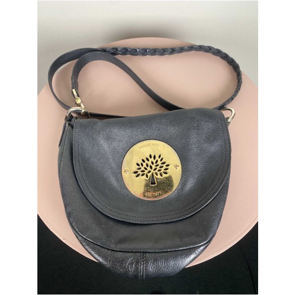 Mulberry <br/> Daria satchel crossbody, black - Image 6