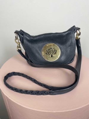 Mulberry <br/> Daria satchel crossbody, black