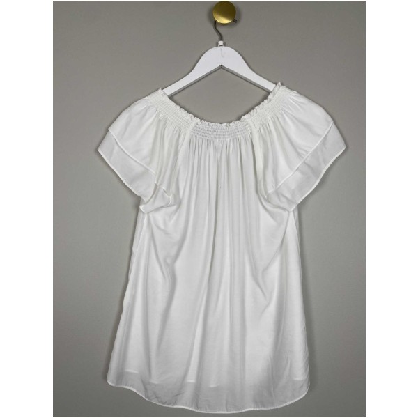 Co'Couture str. S <br/> hvid top - Image 3