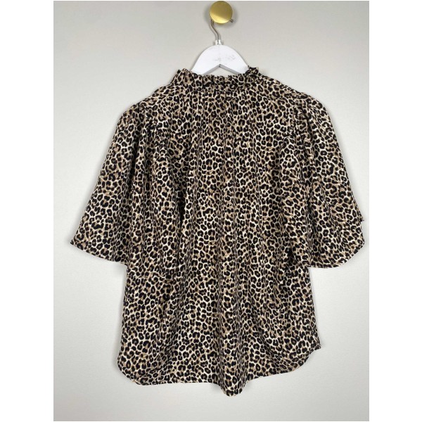 Love & Divine str. S <br/> leopardmønstret top - Image 2
