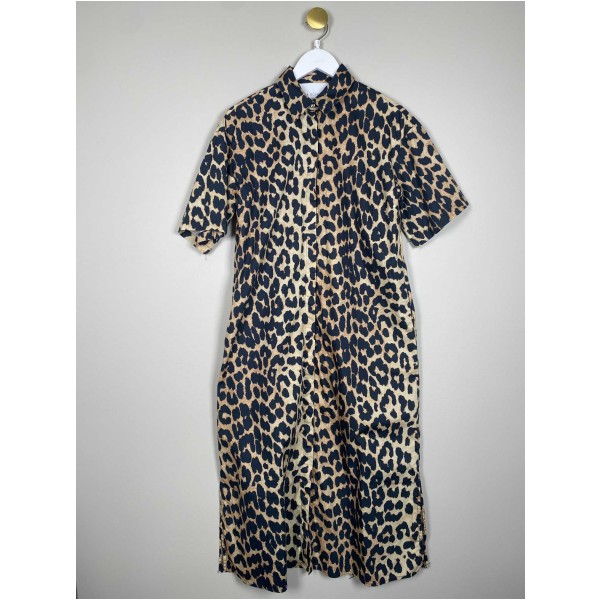 La Rouge str. S/M <br/> leopardmønstret kjole