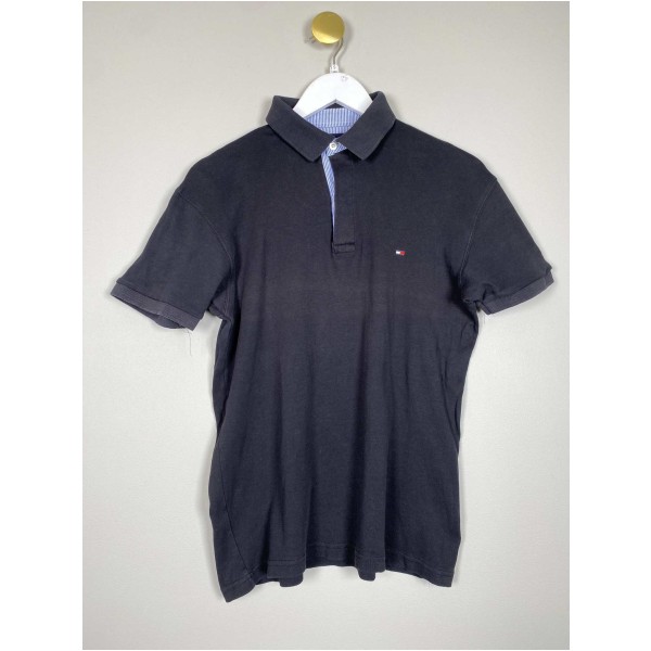 Tommy Hilfiger str. S <br/> sort polo