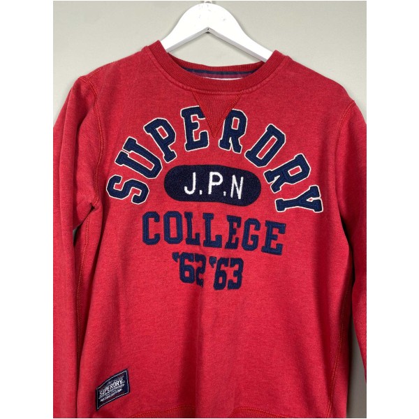 Superdry str. L <br/> rød sweater med print - Image 2