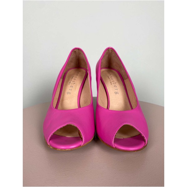 Fonnesberg str. 40 <br/> pink stilet med farvet hæl - Image 2