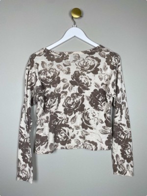 Masai str. M <br/> cardigan med roser
