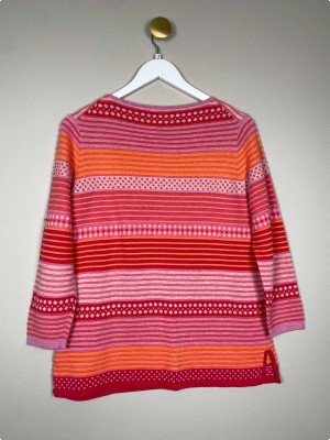 Mansted str. M <br/> mønstret bluse