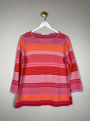Mansted str. M <br/> mønstret bluse