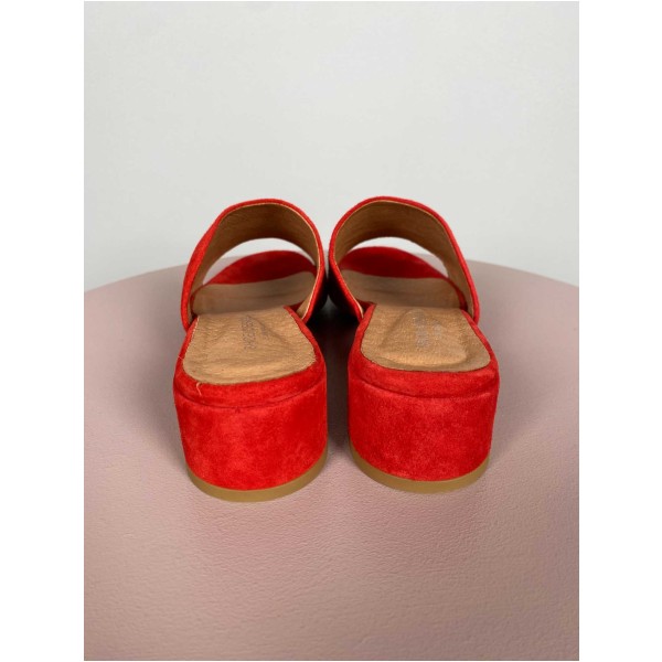ShoeDesign str. 38 <br/> rød ruskindssandal - Image 4