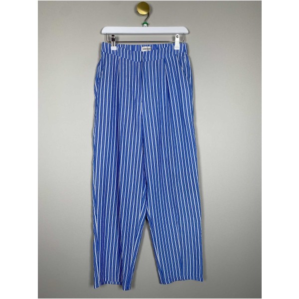 Lollys Laundry str. S <br/> blå/hvid stribet bukser