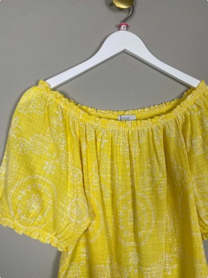 Sorbet str. M <br/> gul bluse