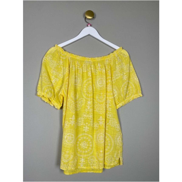 Sorbet str. M <br/> gul bluse - Image 3