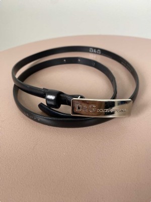 Dolce & Gabbana smalt bælte 80 cm