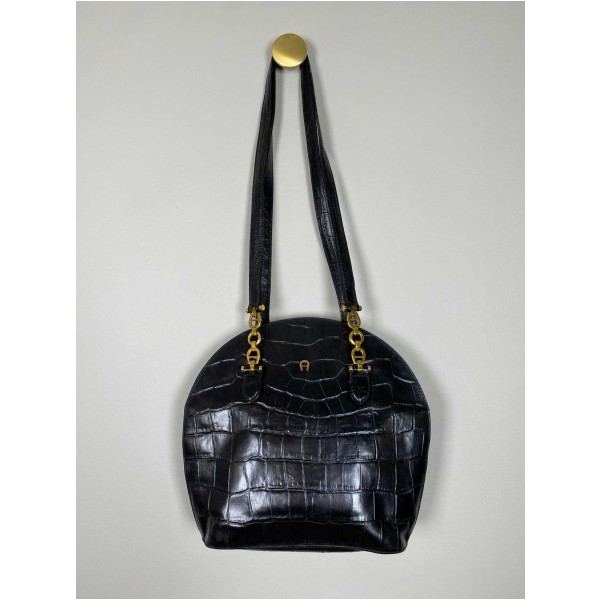 Aigner skuldertaske, sort
