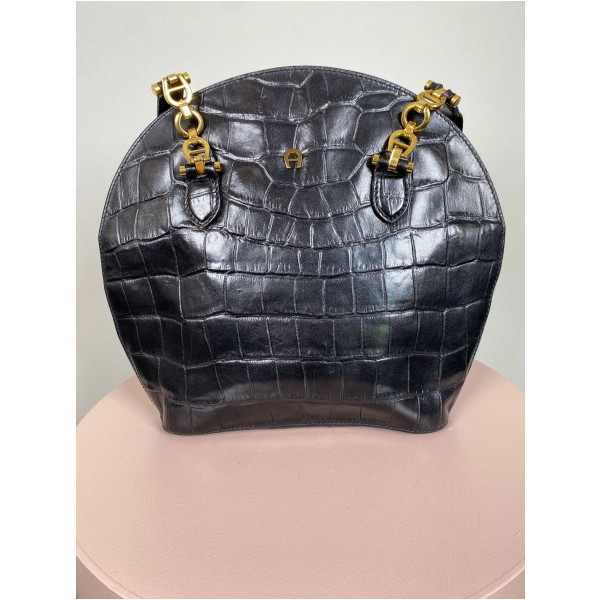 Aigner skuldertaske, sort - Image 2