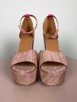 Missoni str. 38 <br/> wedge open toe, pink