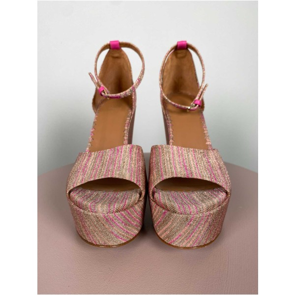 Missoni str. 38 <br/> wedge open toe, pink - Image 2