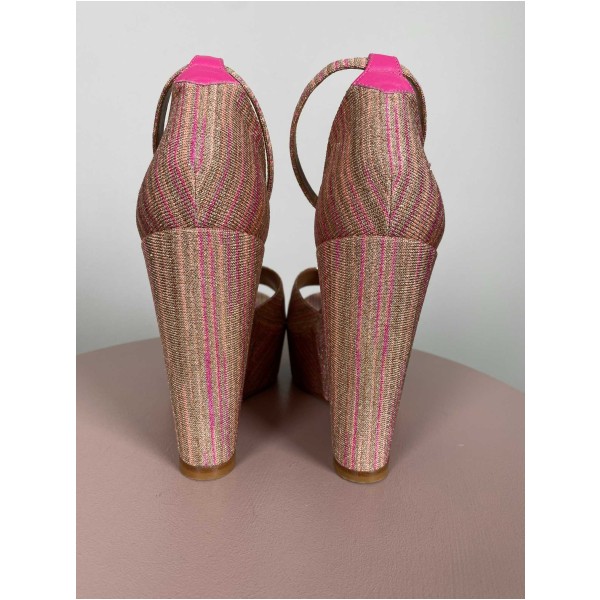 Missoni str. 38 <br/> wedge open toe, pink - Image 4