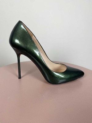 Carlo Pazolini str. 37,5 <br/>green leather heel