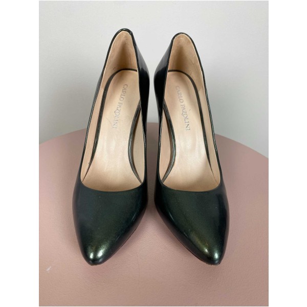 Carlo Pazolini str. 37,5 <br/>green leather heel - Image 2